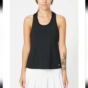 New EleVen by Venus Williams Black Race Day Tank Built-in Bra Size Medium